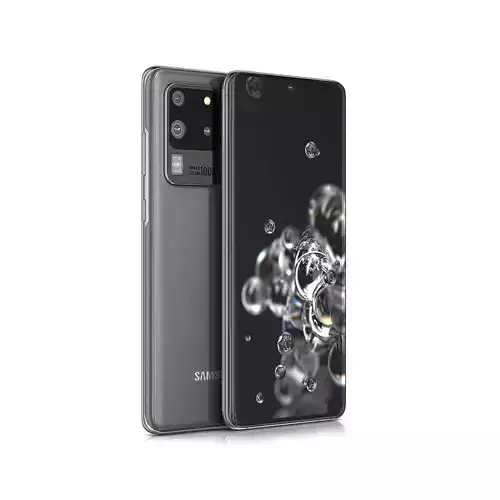 Samsung Galaxy S20 Ultra   Cosmic Grey   Low-poly 3D model