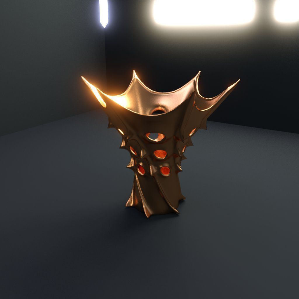 Vase of king of Mars 3D model_2