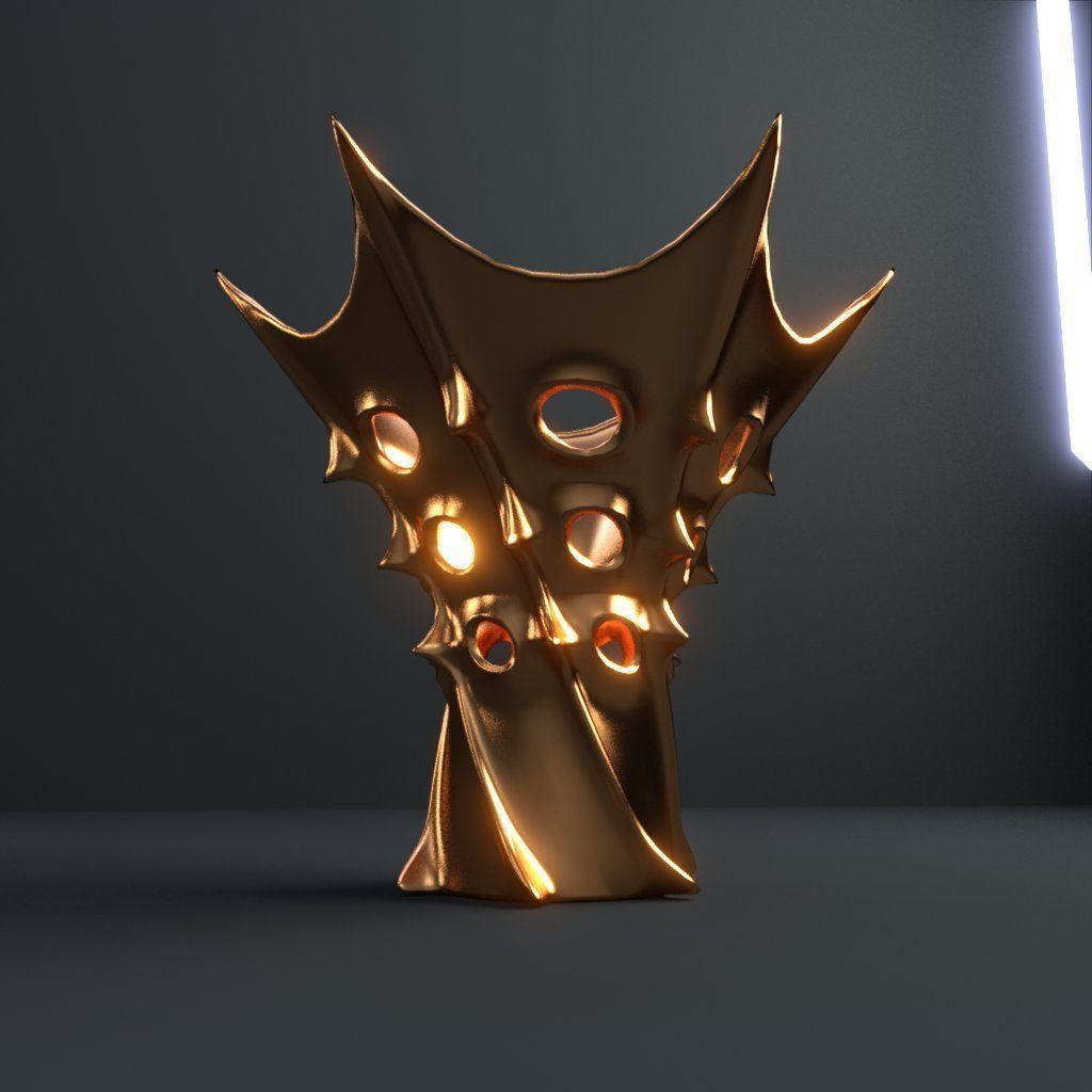 Vase of king of Mars 3D model_4