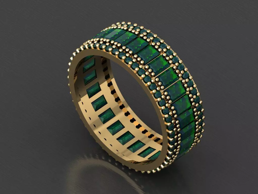 T167- Diamond  solitarie ring 3D print model_0