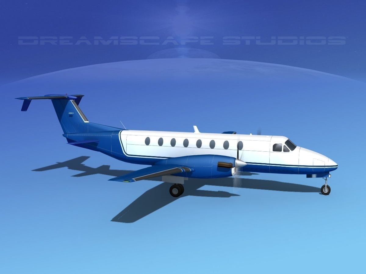 Beechcraft B1900C V07 3D model_3