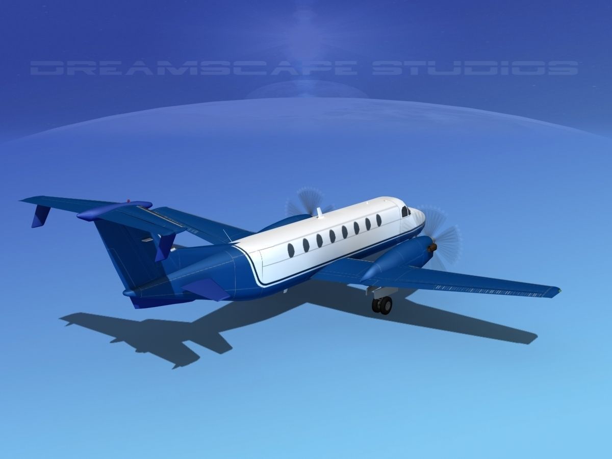 Beechcraft B1900C V07 3D model_5