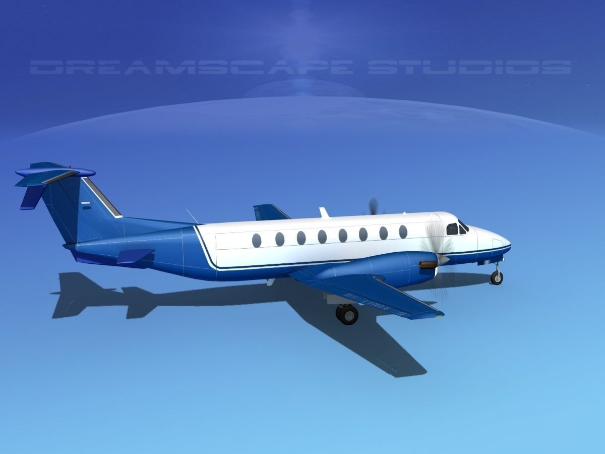 Beechcraft B1900C V07 3D model_4