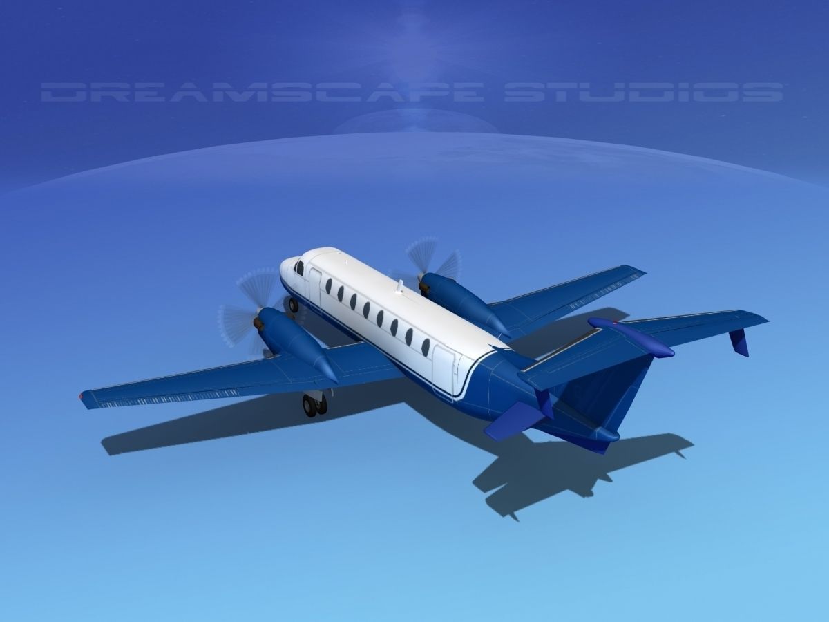 Beechcraft B1900C V07 3D model_7