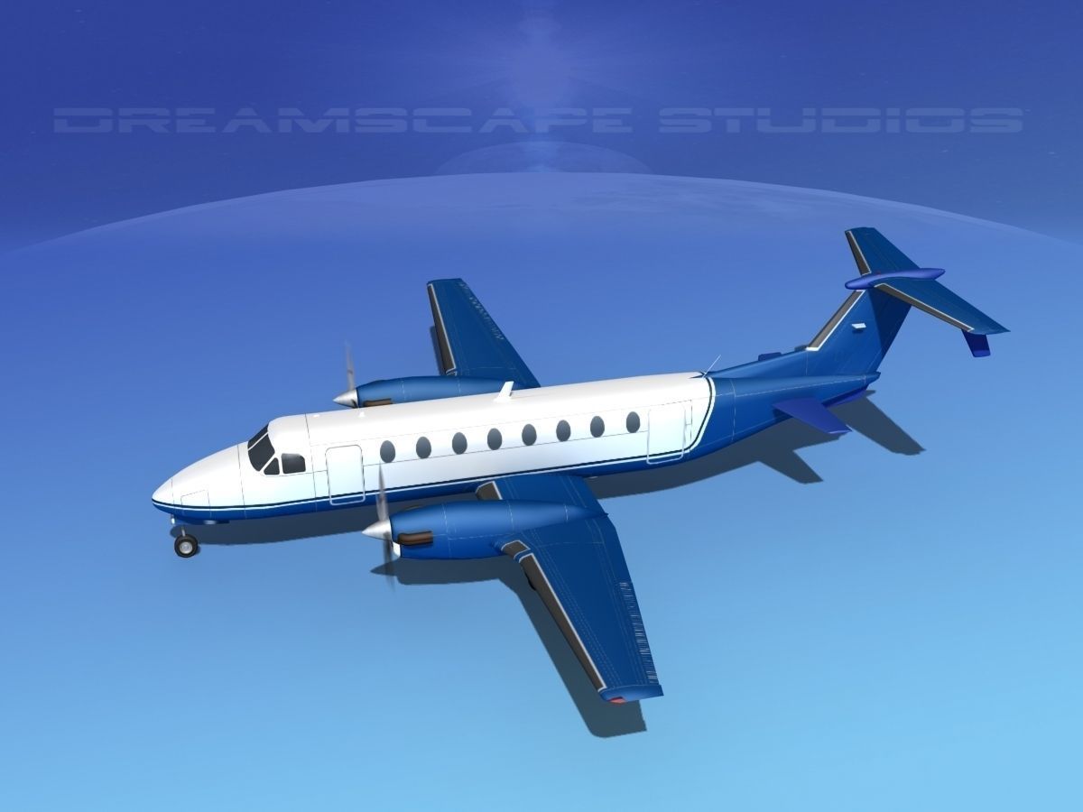 Beechcraft B1900C V07 3D model_9
