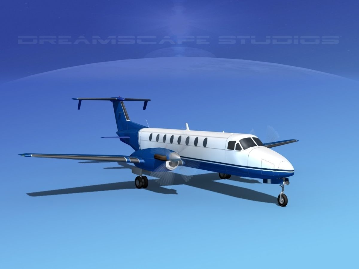 Beechcraft B1900C V07 3D model_2