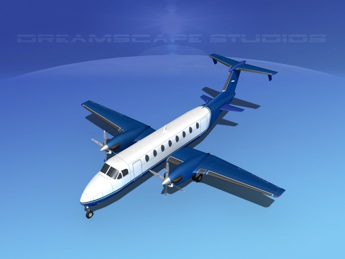 Beechcraft B1900C V07 3D model_10
