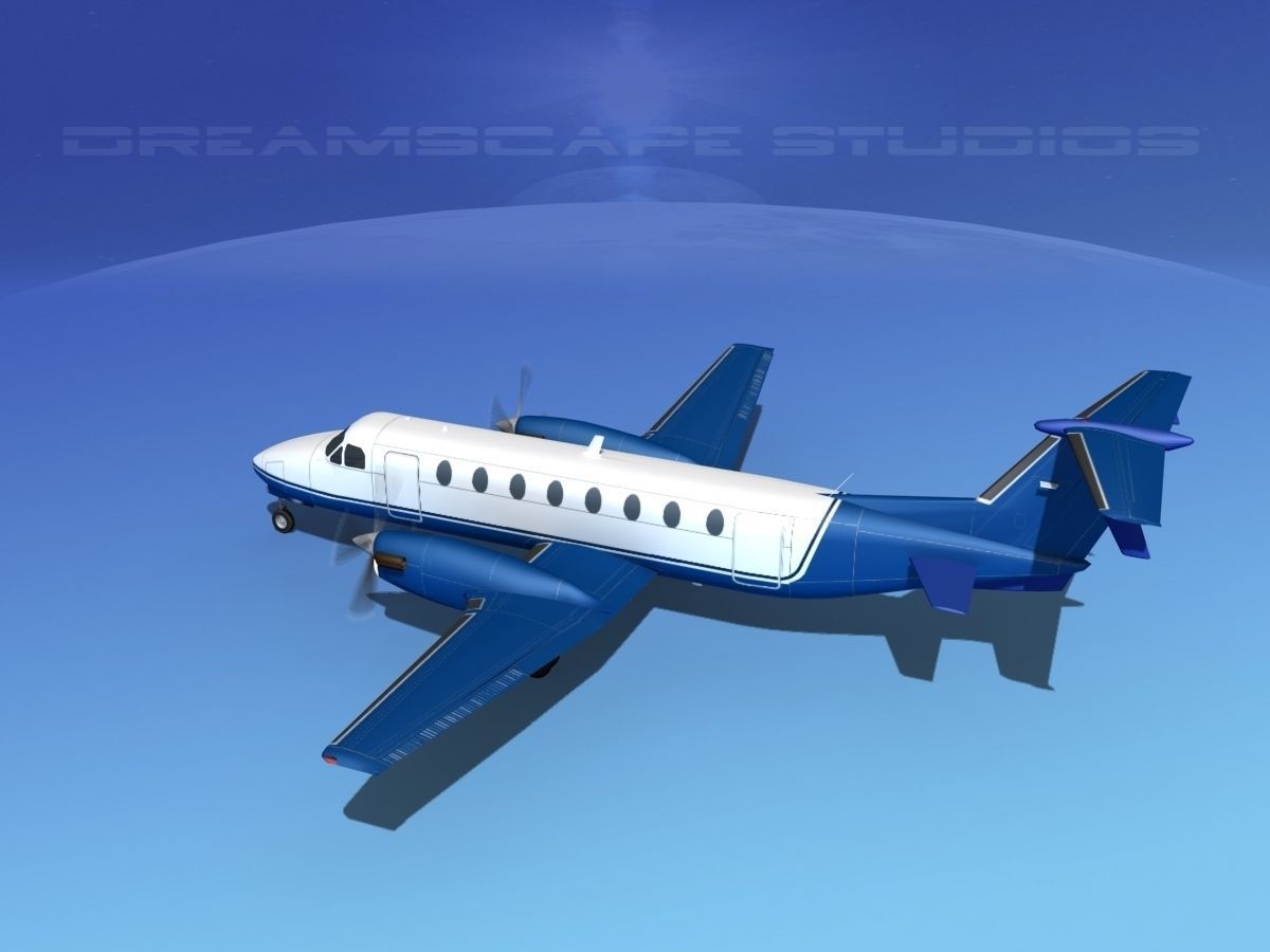 Beechcraft B1900C V07 3D model_8