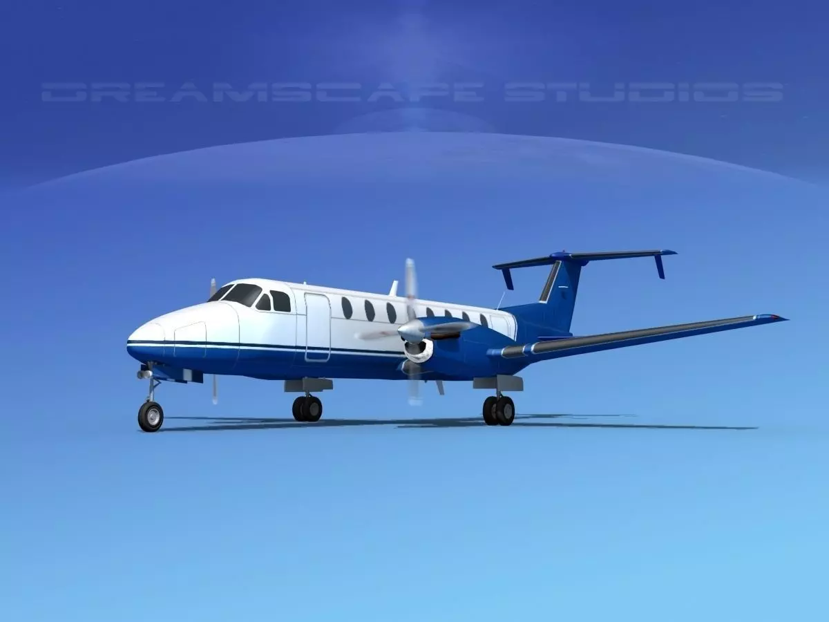 Beechcraft B1900C V07 3D model_0