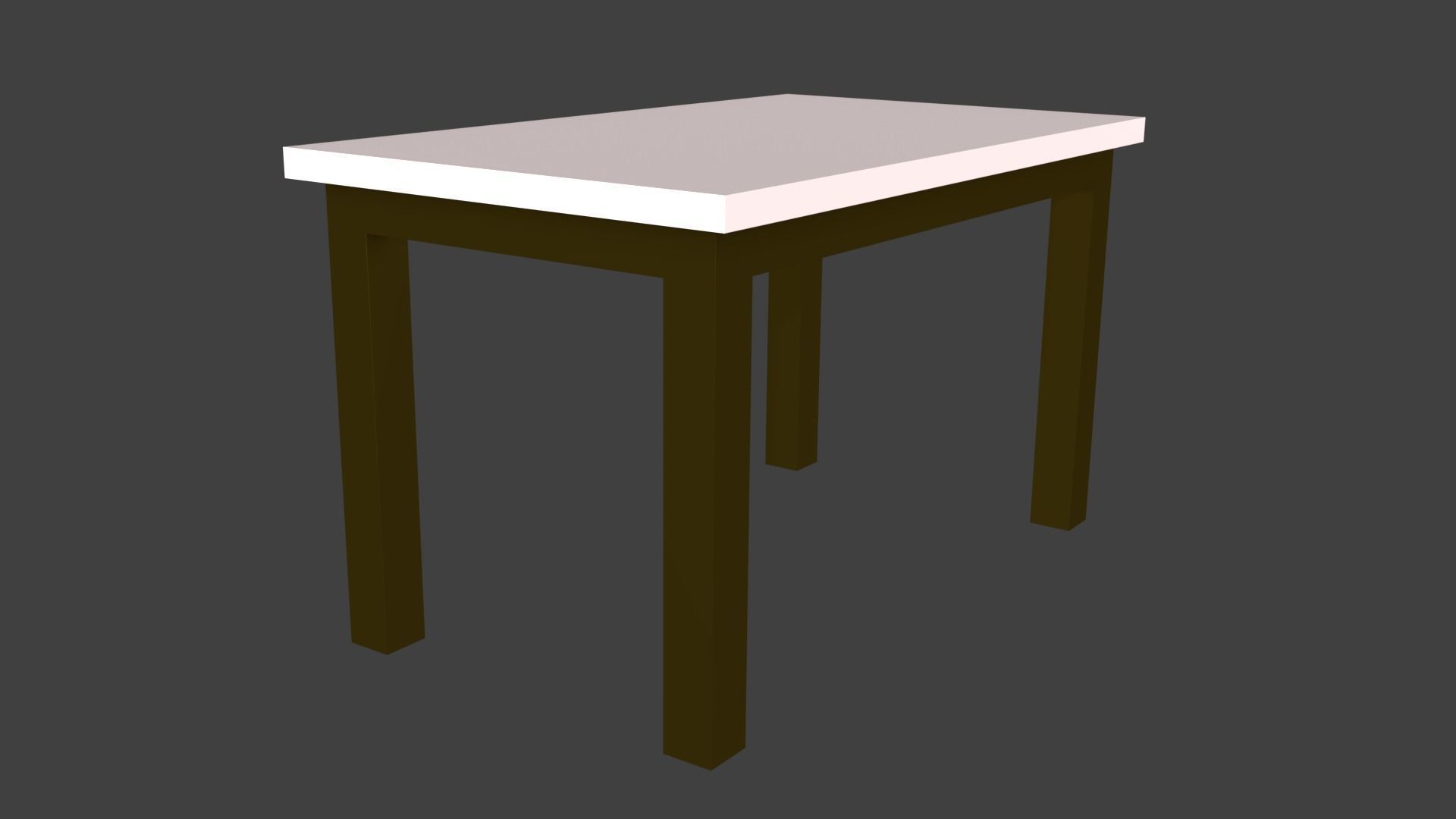 Tables table with light on top 3D model_55