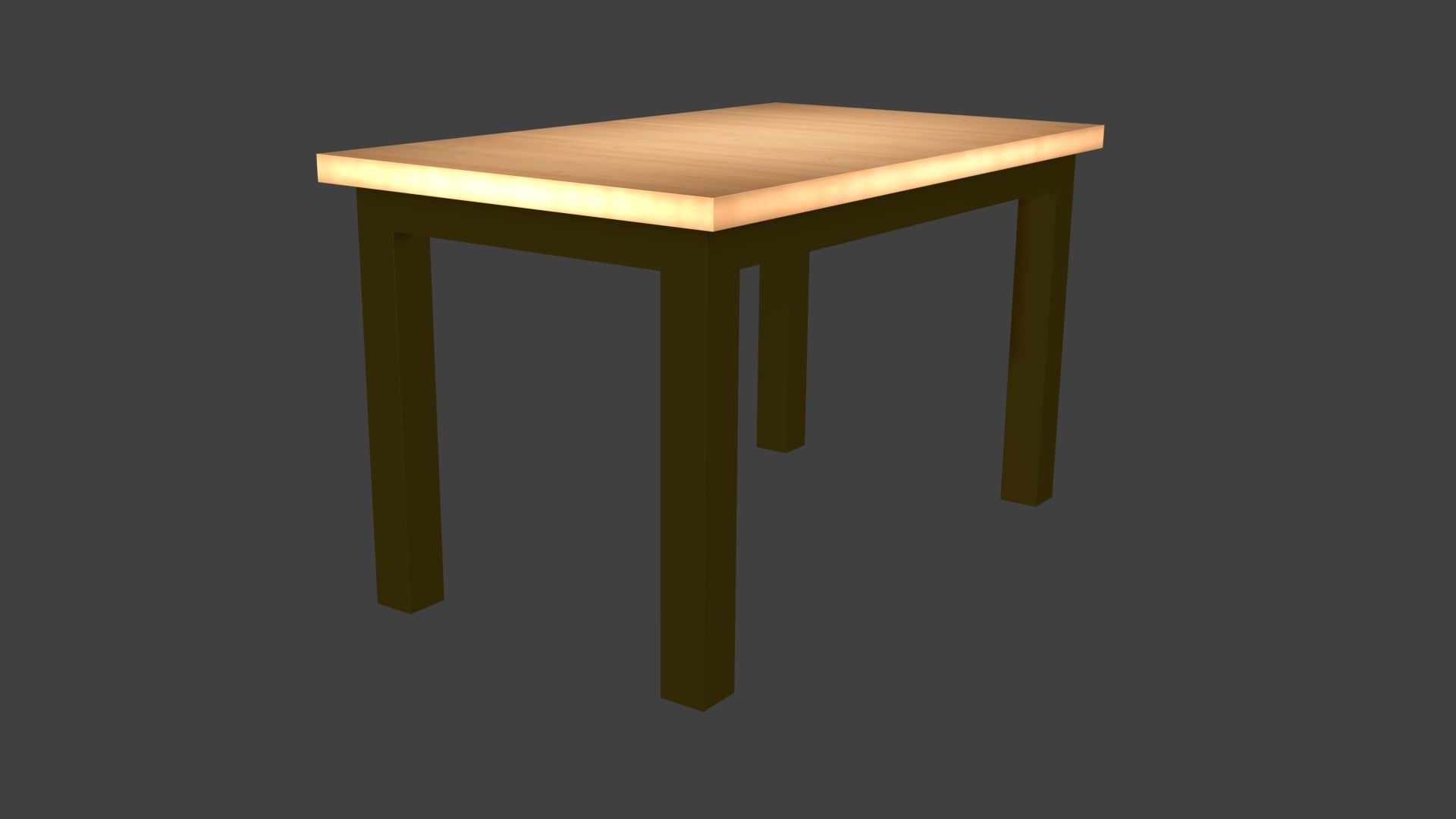 Tables table with light on top 3D model_45