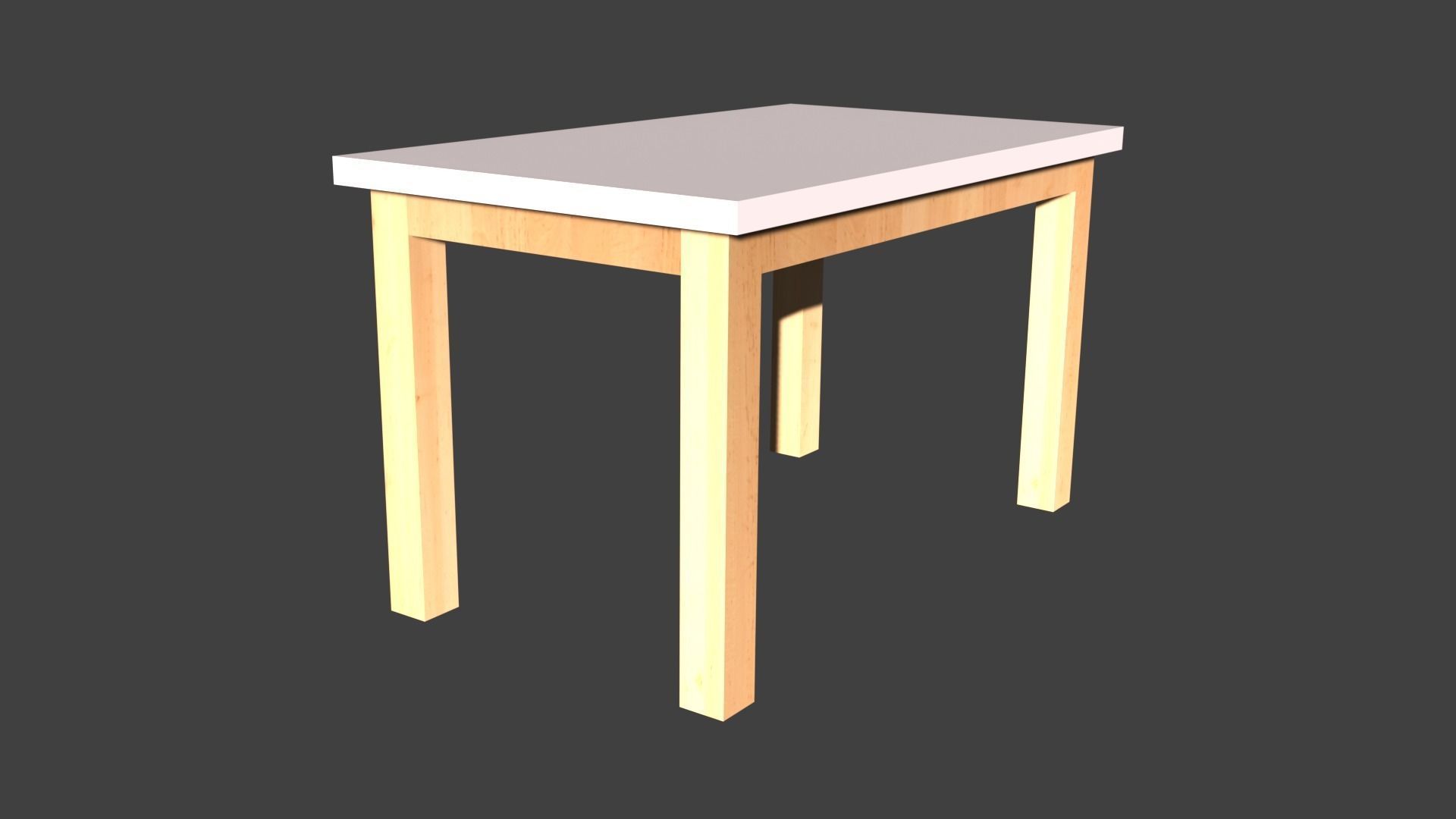 Tables table with light on top 3D model_48