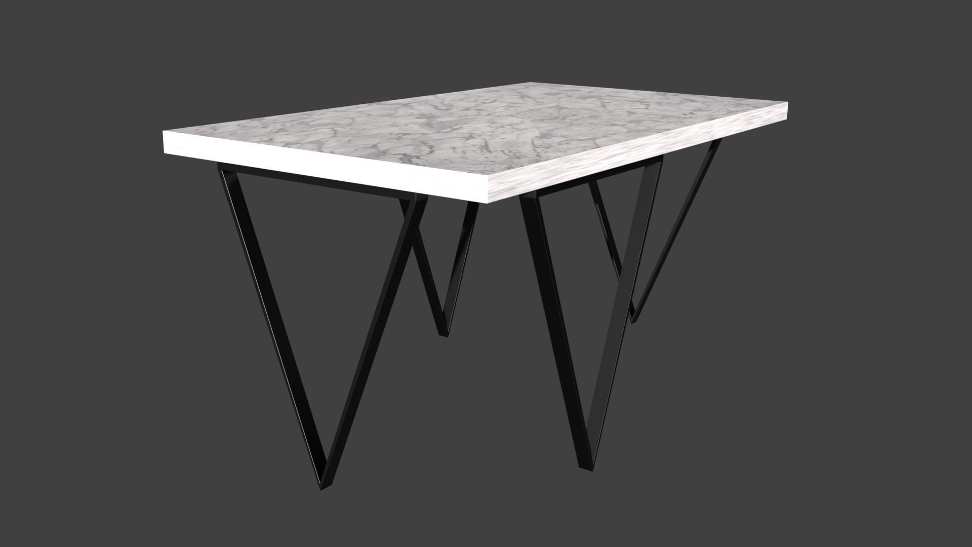 Tables table with light on top 3D model_2
