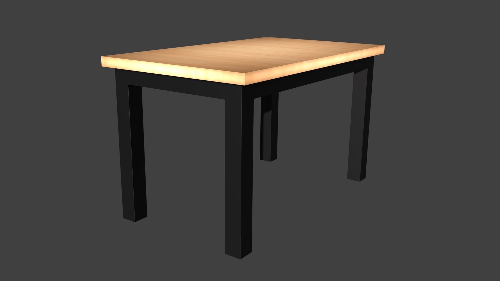 Tables table with light on top 3D model_33