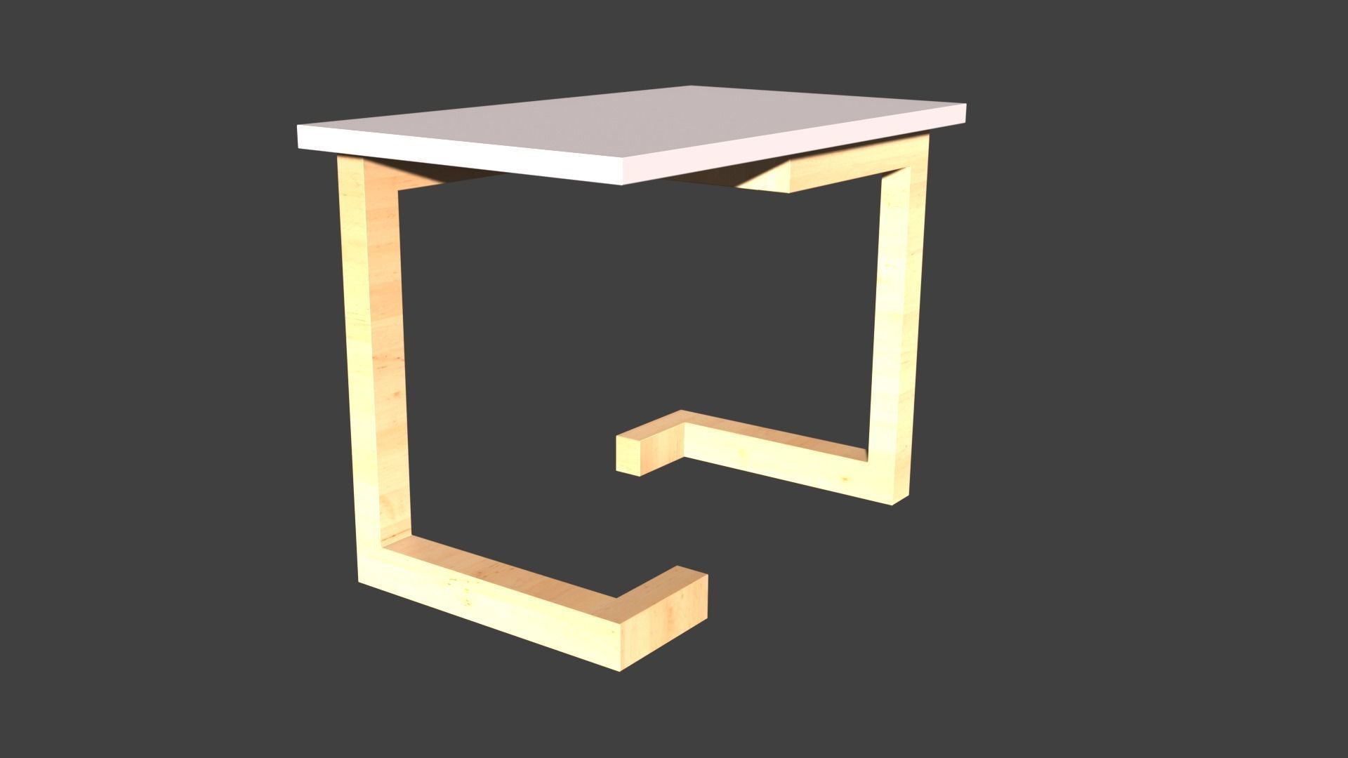 Tables table with light on top 3D model_47