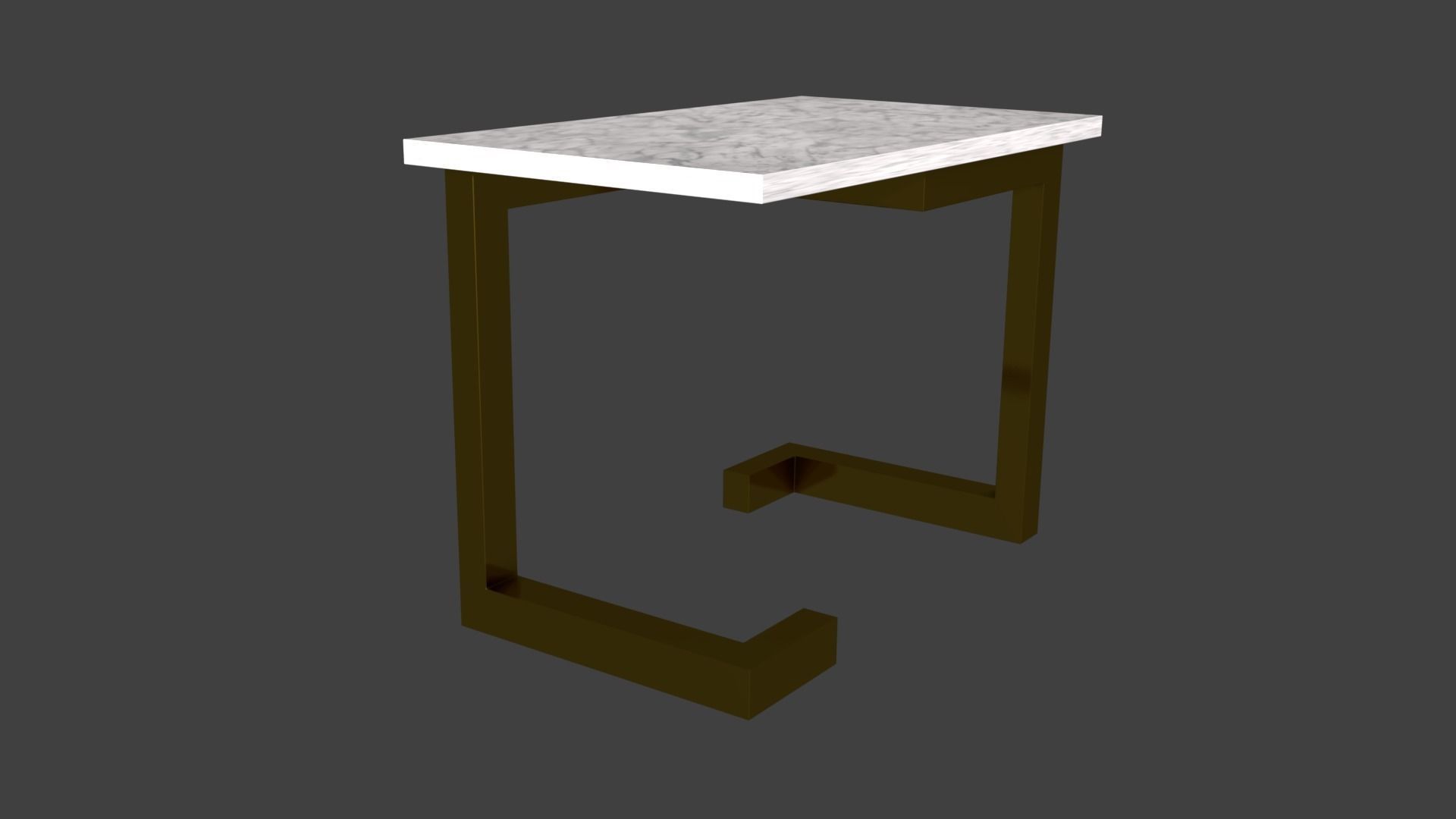 Tables table with light on top 3D model_36