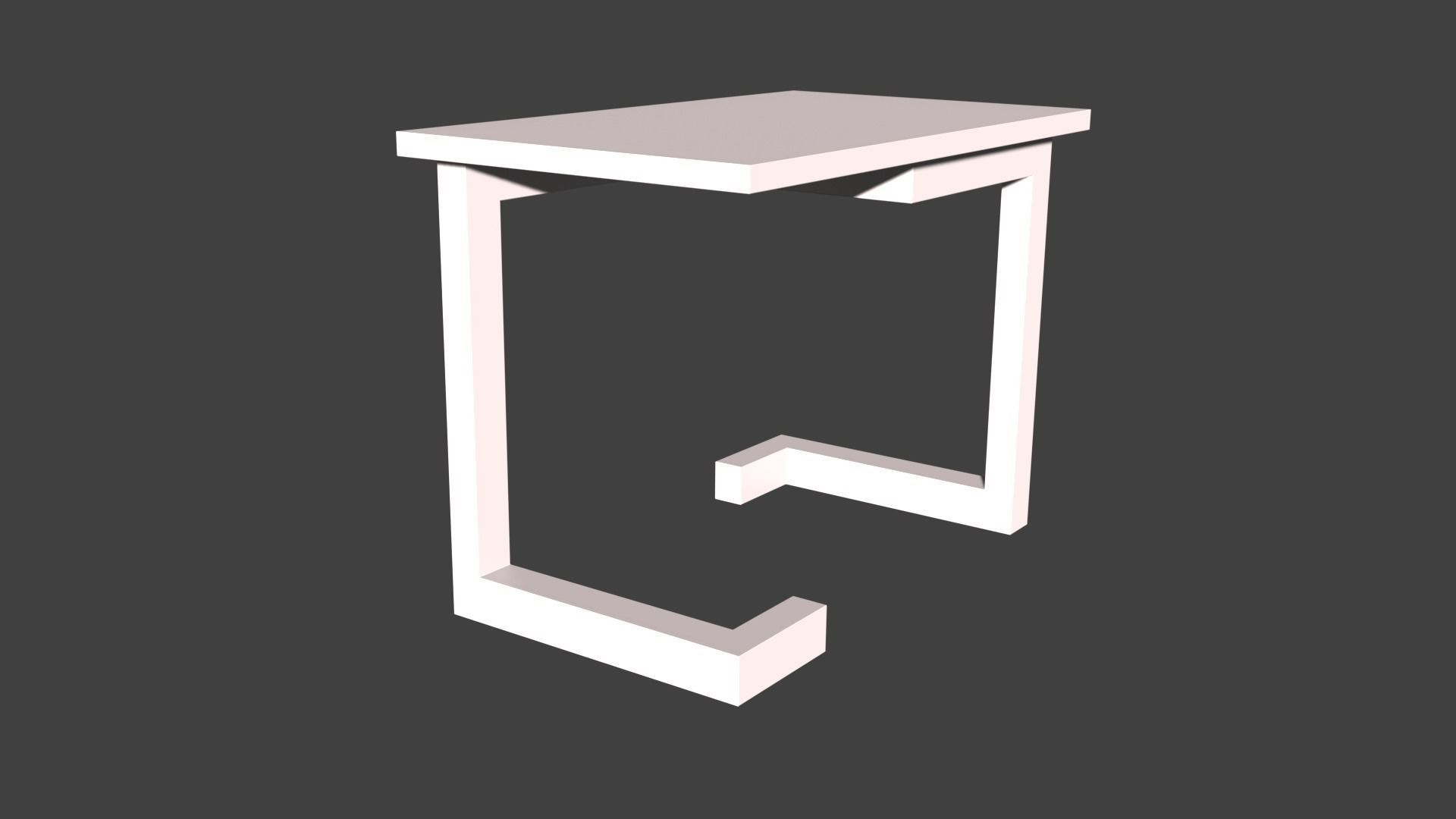 Tables table with light on top 3D model_68