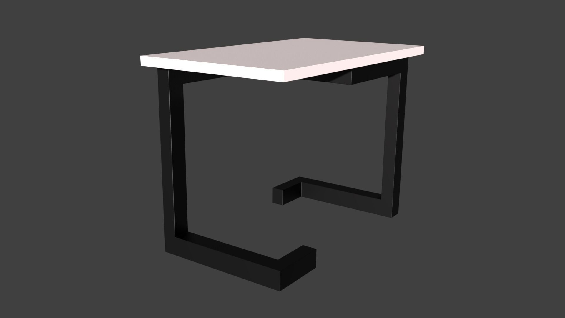 Tables table with light on top 3D model_28