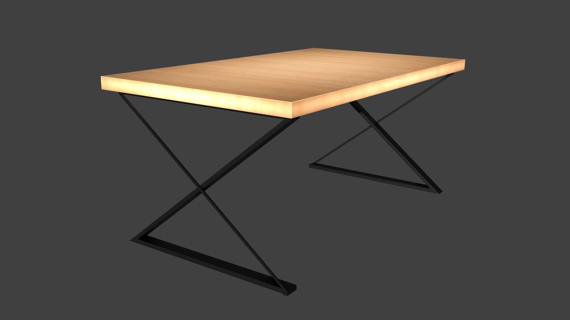 Tables table with light on top 3D model_34