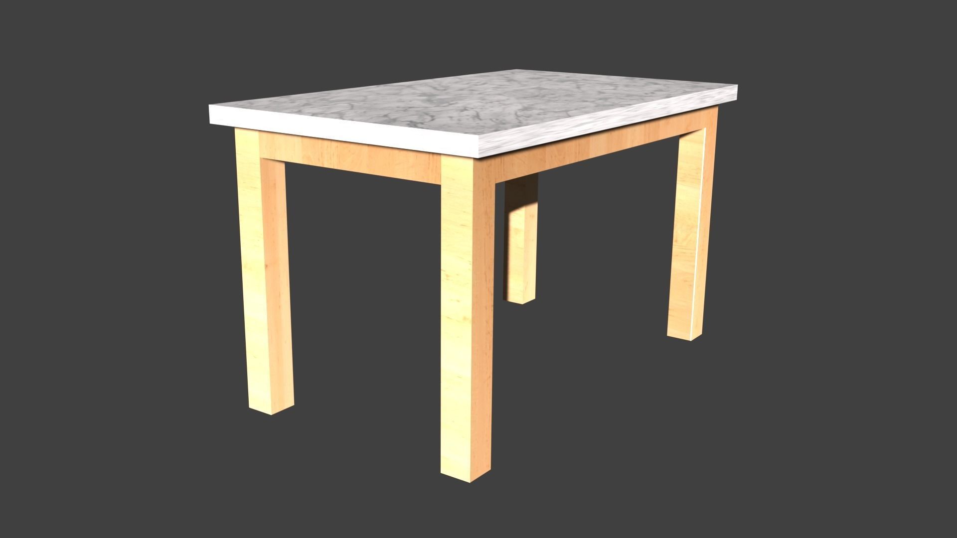 Tables table with light on top 3D model_38