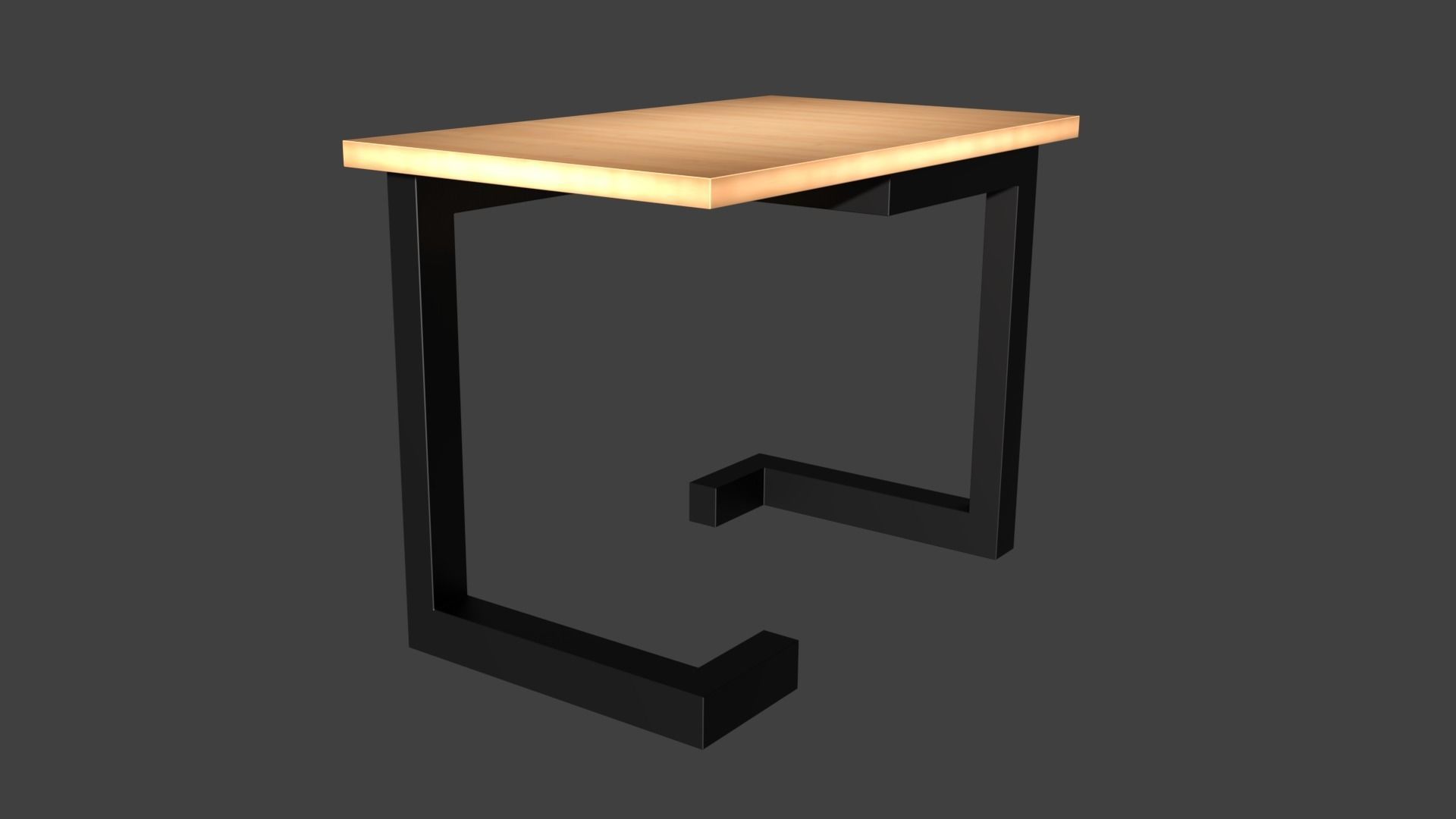 Tables table with light on top 3D model_3