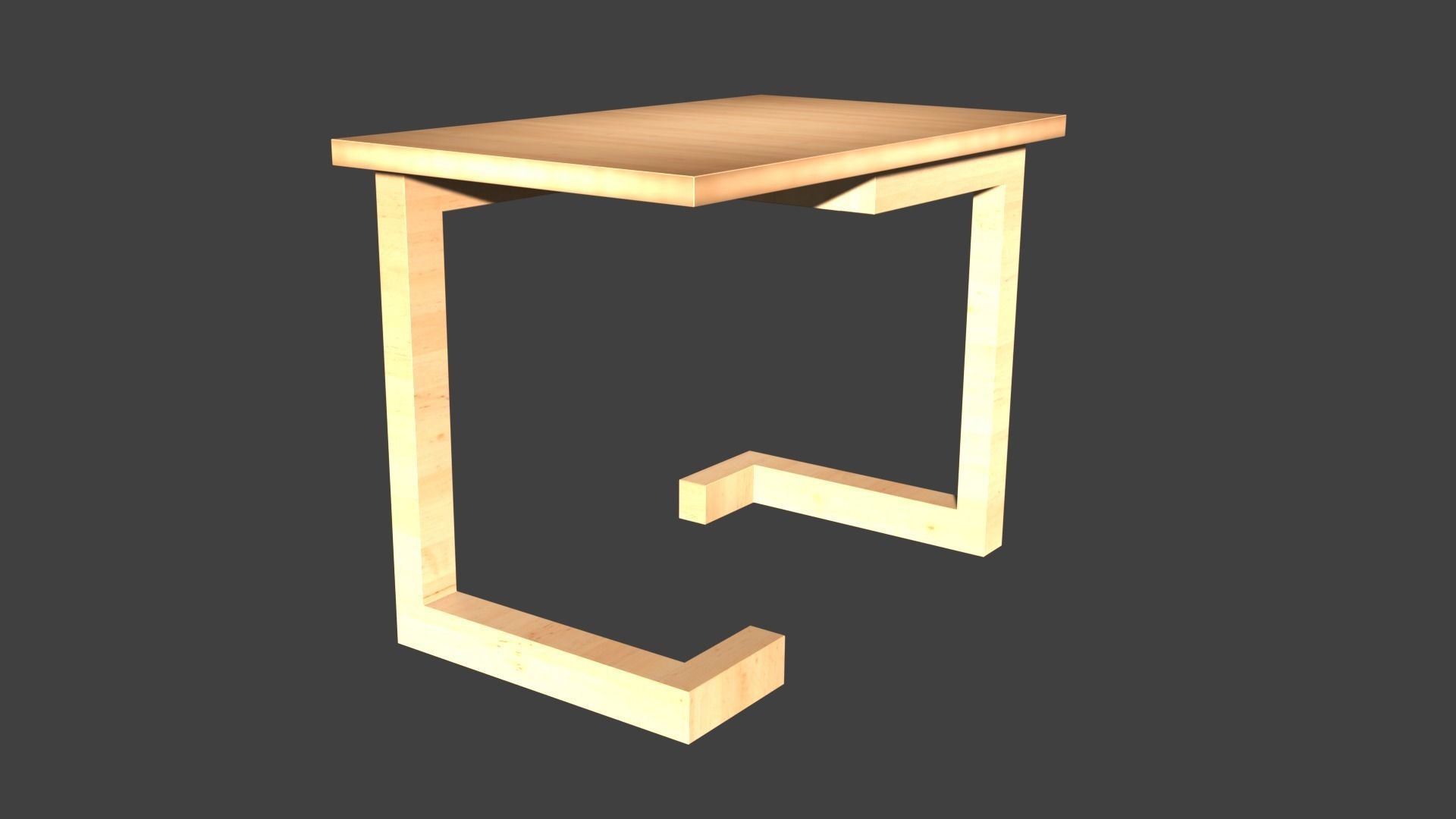 Tables table with light on top 3D model_52