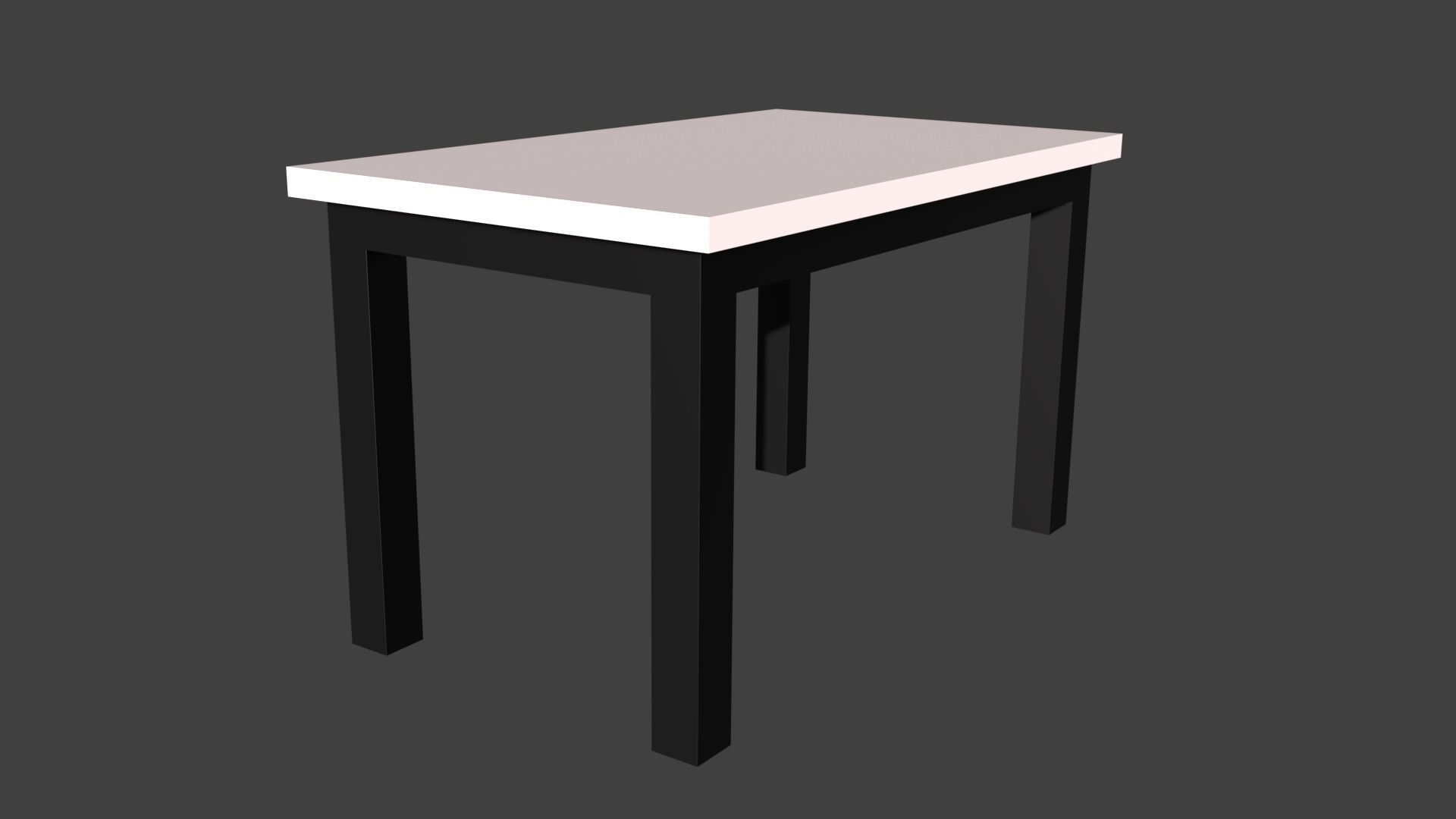 Tables table with light on top 3D model_29