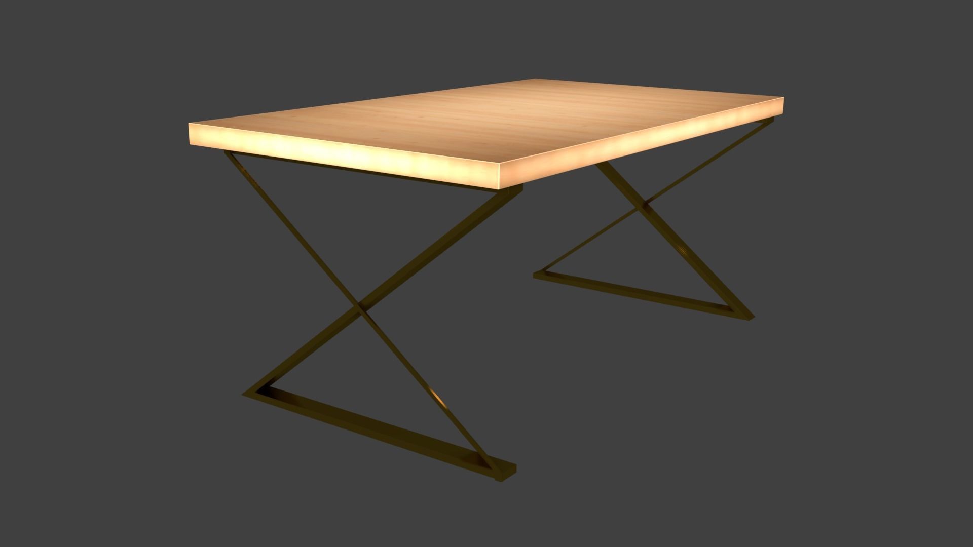 Tables table with light on top 3D model_79