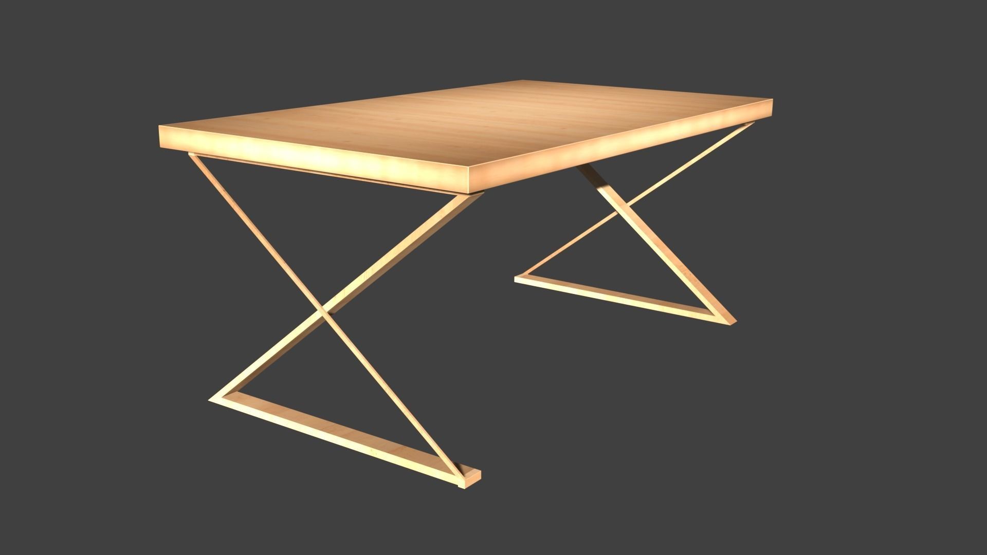 Tables table with light on top 3D model_4