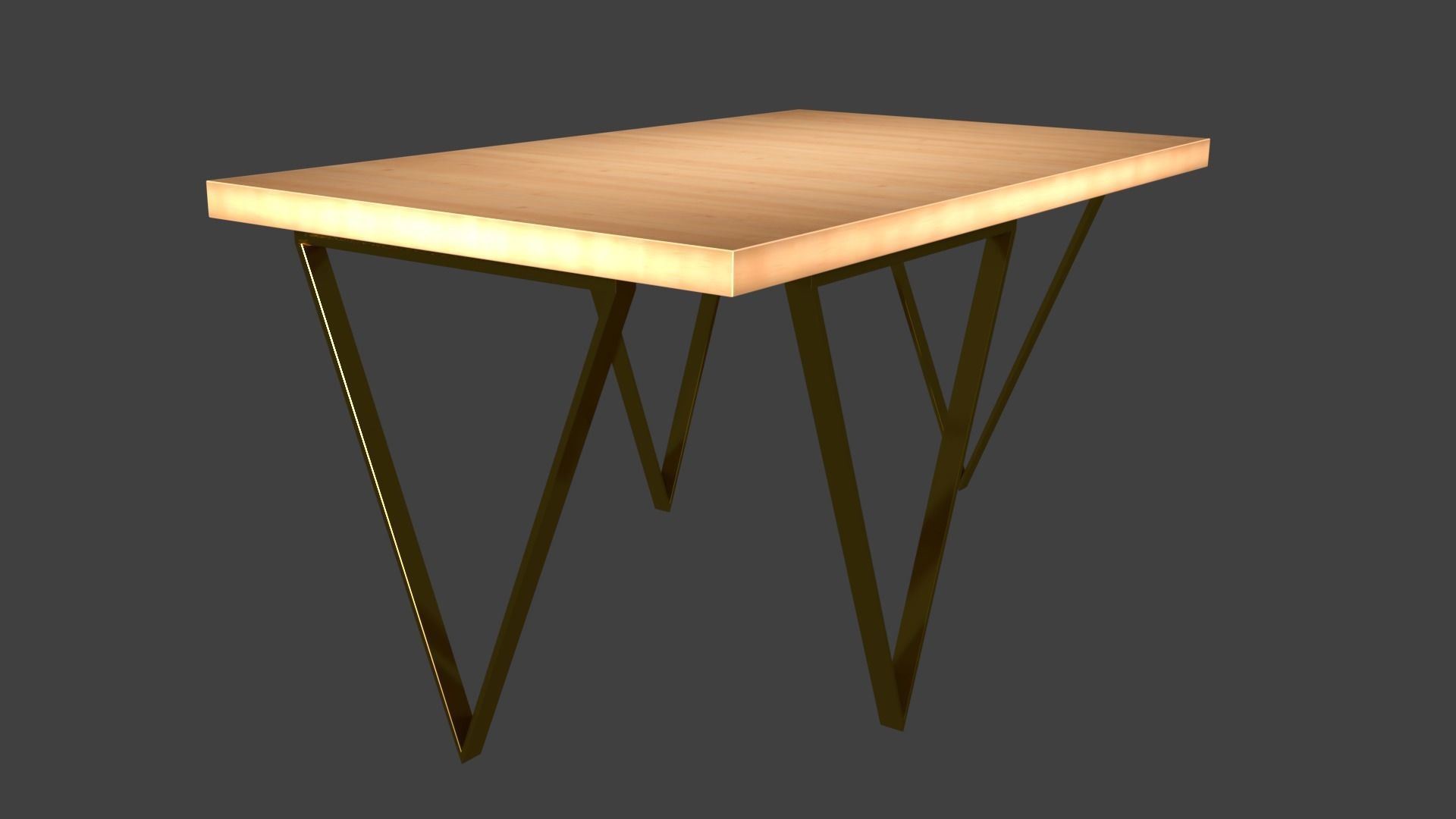 Tables table with light on top 3D model_17