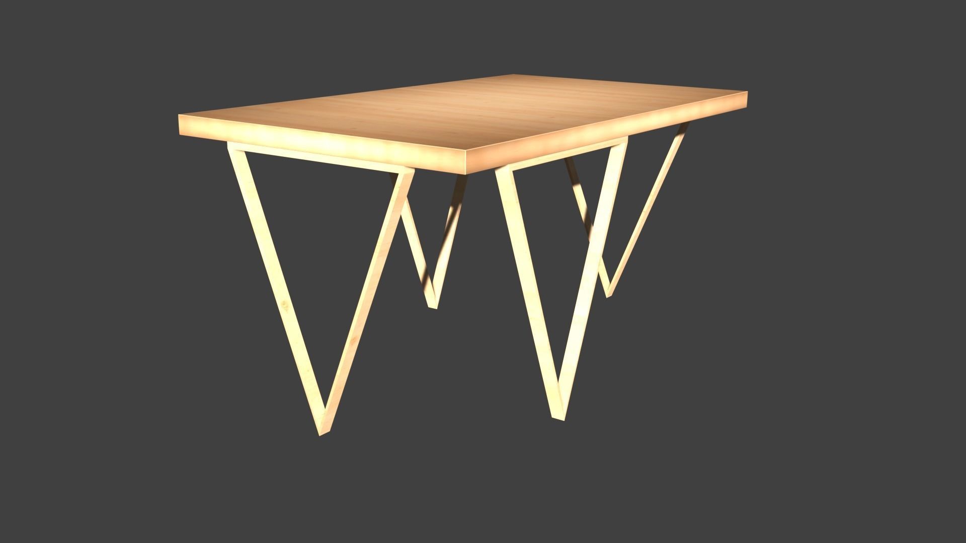 Tables table with light on top 3D model_56