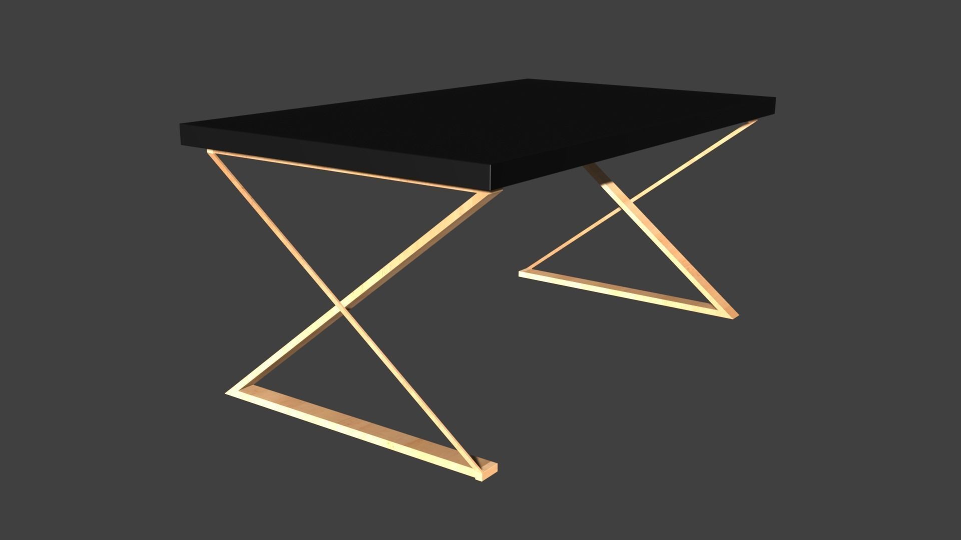 Tables table with light on top 3D model_25