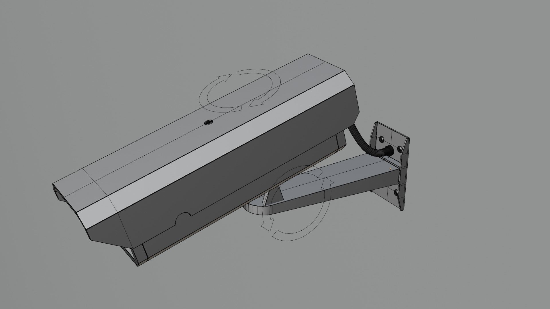 Security Surveillance Camera 3D model_4