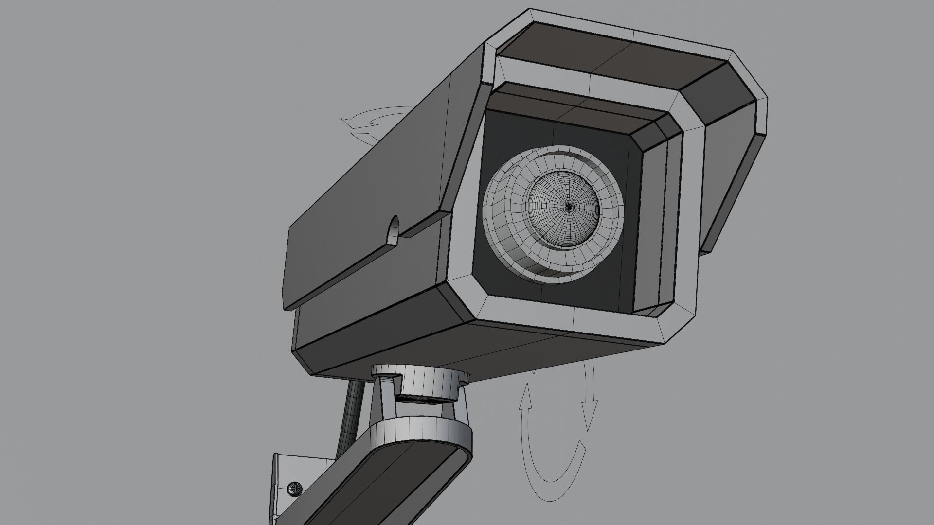 Security Surveillance Camera 3D model_5
