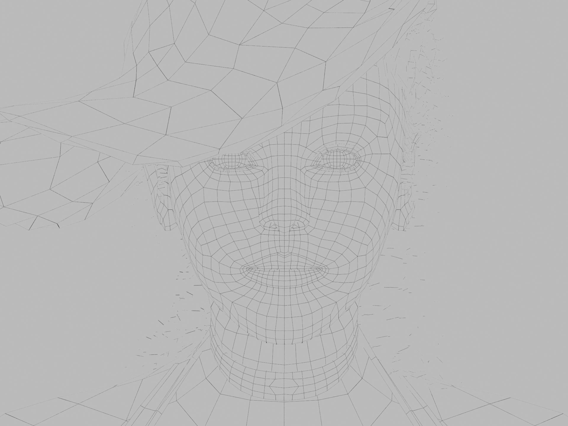 Pirate Girl Game Ready Character model Low-poly 3D model_26