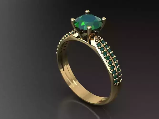 T168- Diamond solitarie ring