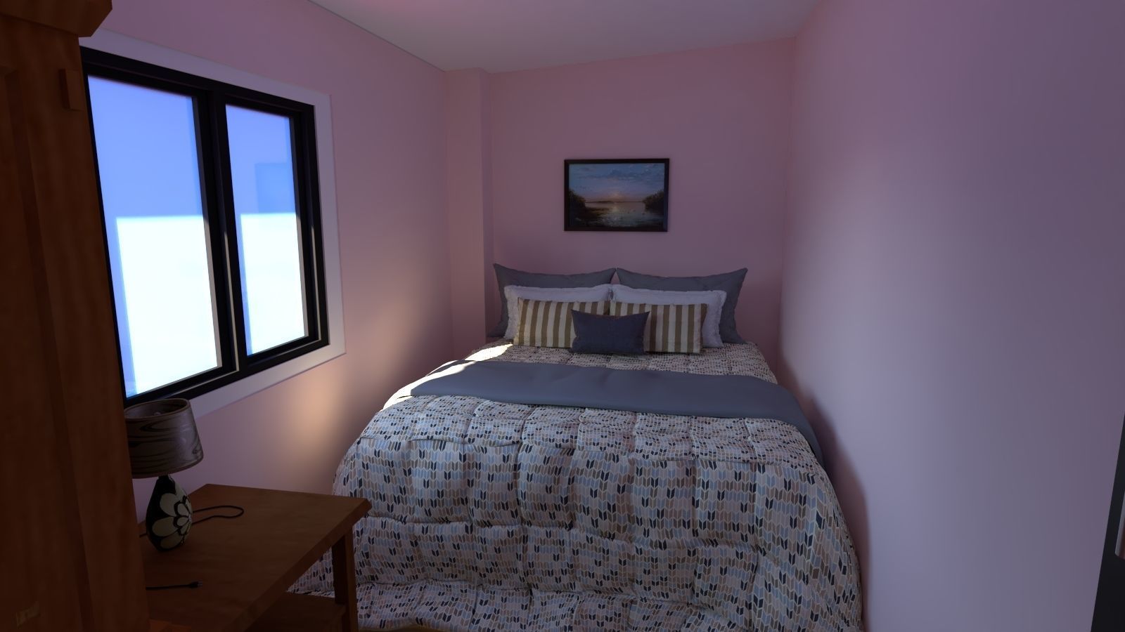 Simple house project 3D model_4