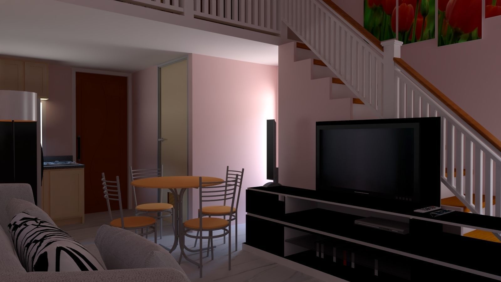 Simple house project 3D model_3