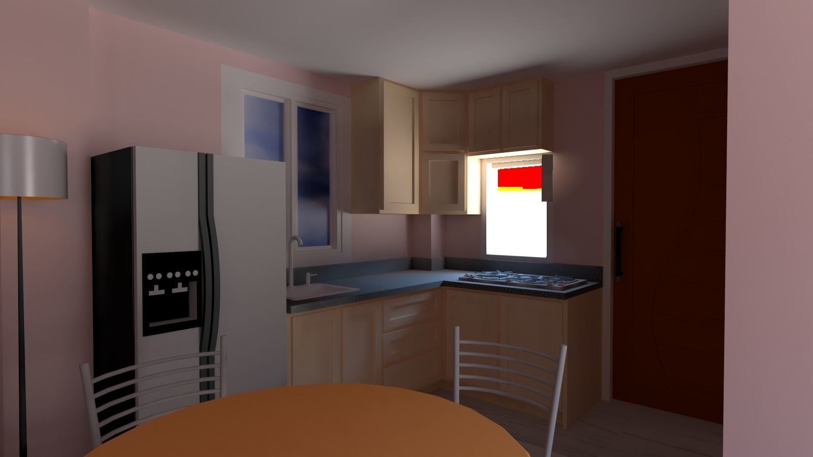 Simple house project 3D model_2