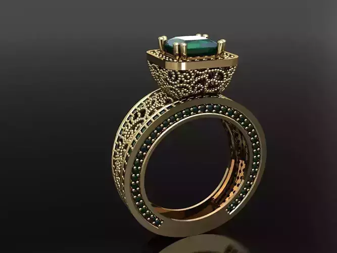 T177- Diamond  solitarie ring