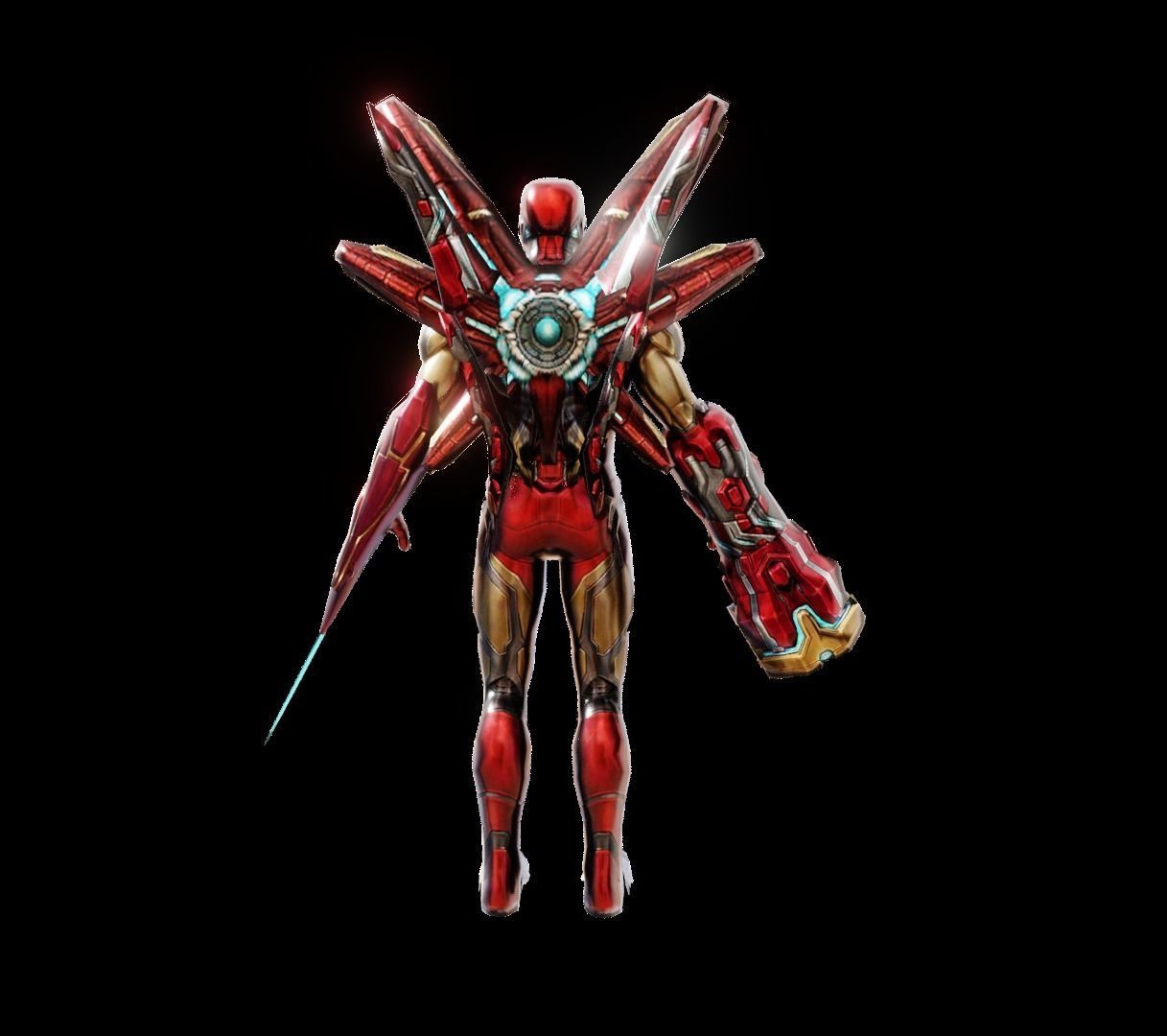 iron man Mark 85 Endgame 3D model rigged | CGTrader