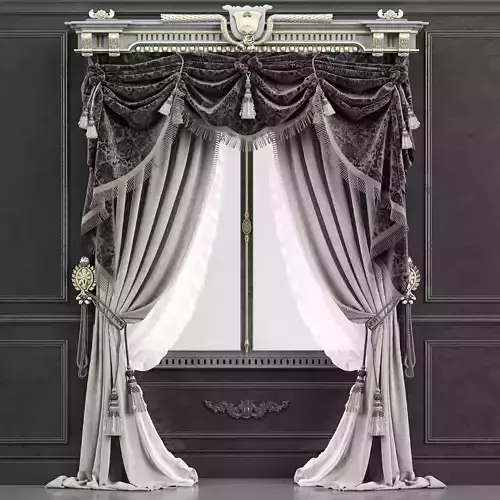 Classic Curtain 2 3D model