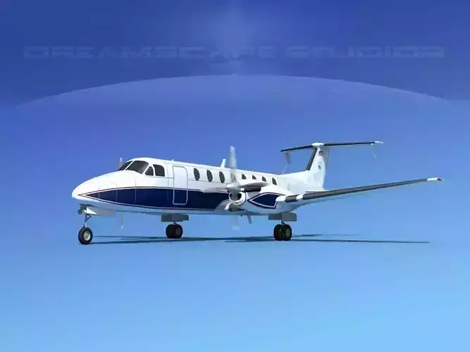 Beechcraft B1900C V10 3D model