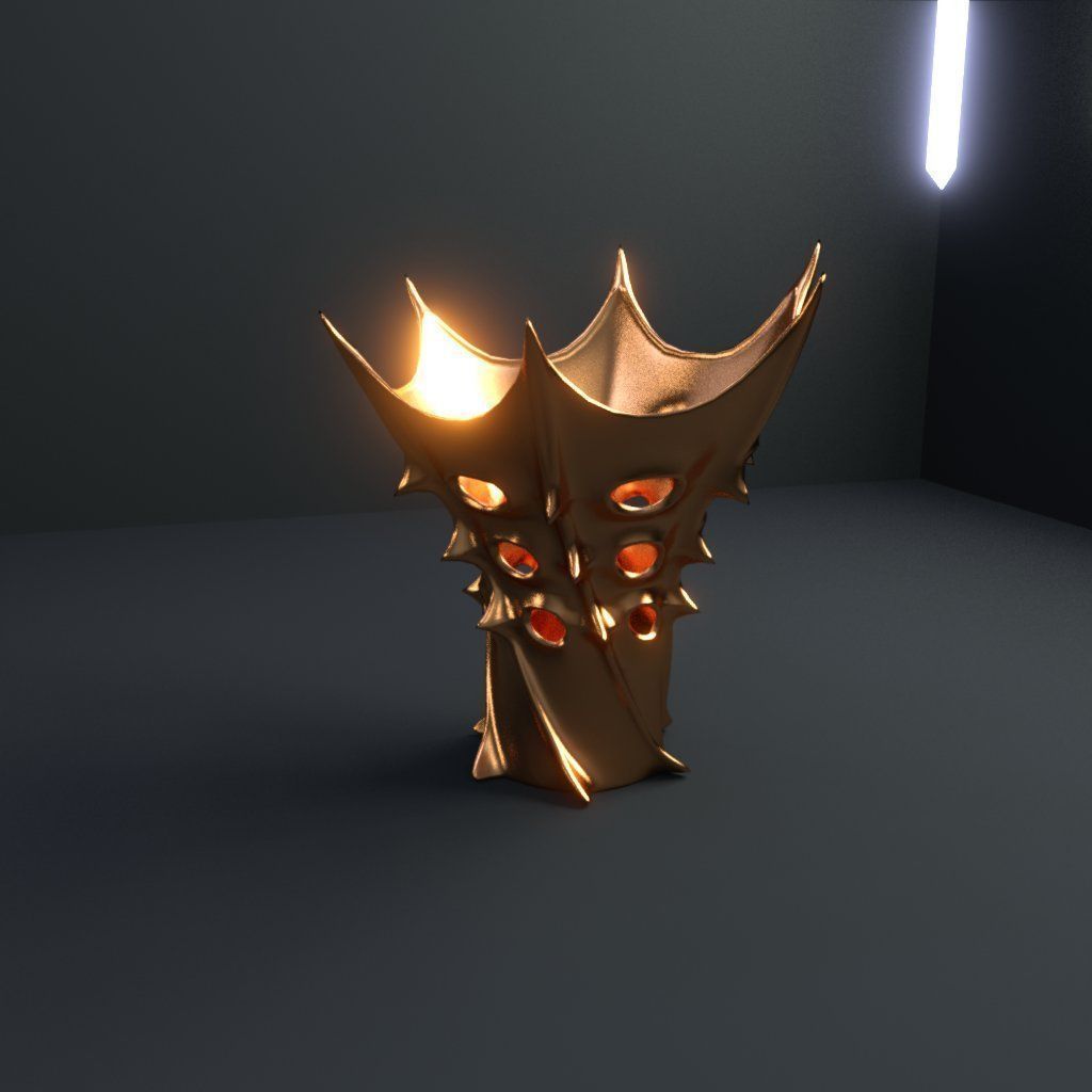 Vase of king of Mars 3D model_3