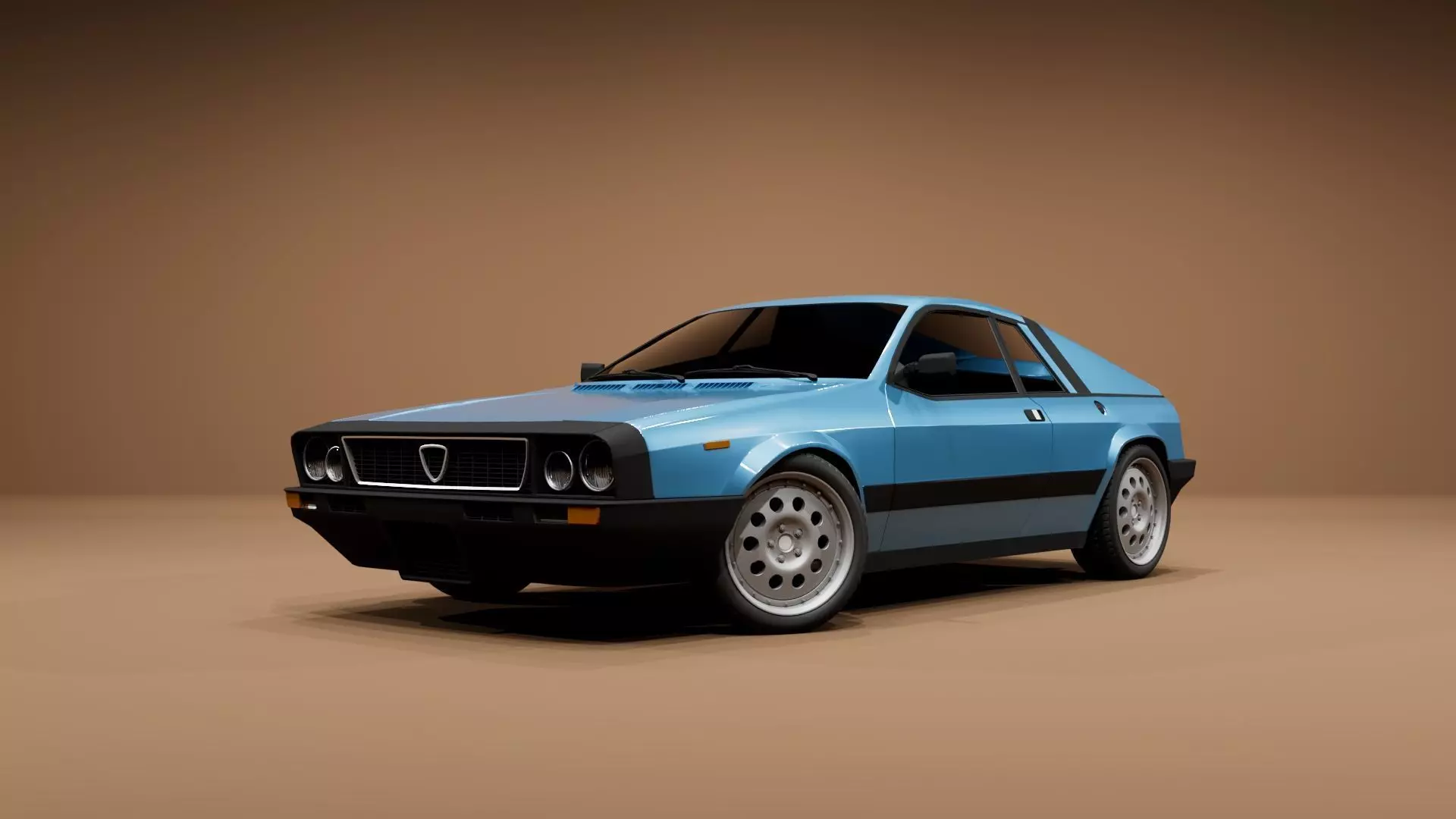 Lancia Beta Montecarlo Low-poly 3D model