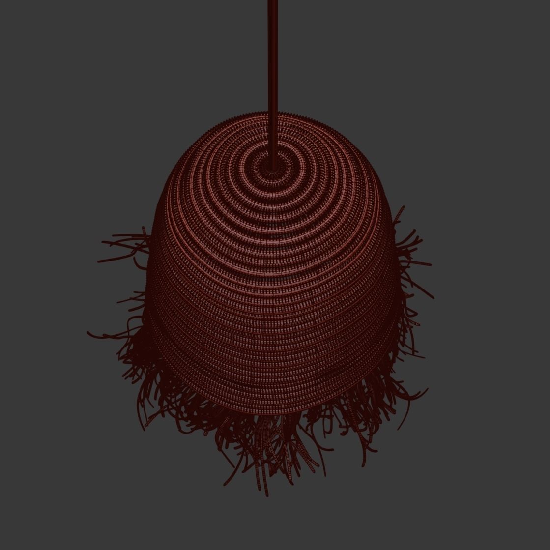 Cosydar raphia lamp  3D model_7