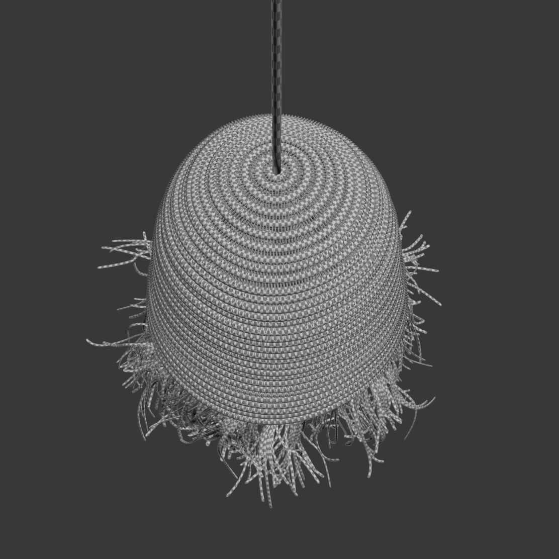 Cosydar raphia lamp  3D model_6