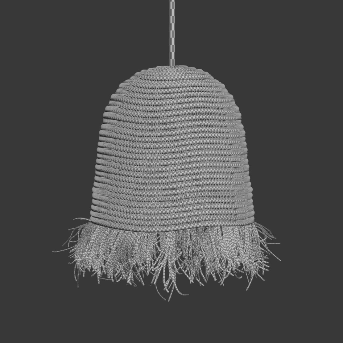 Cosydar raphia lamp  3D model_5