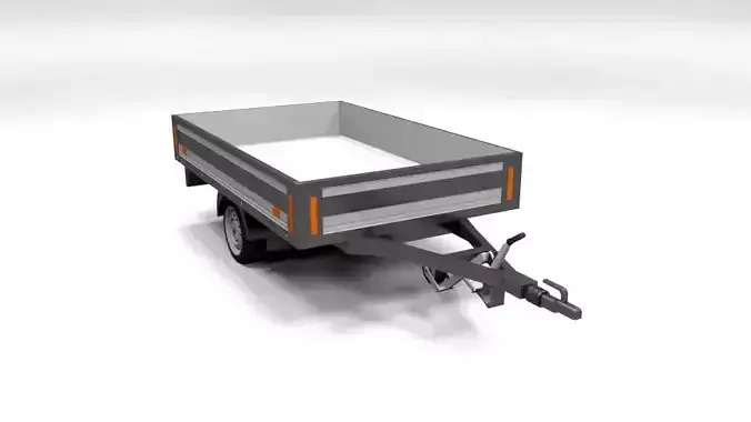 CAR TRAILER LOWPOLY