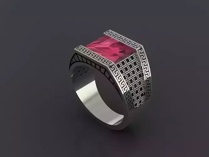 M03- Diamond ring 3D print model